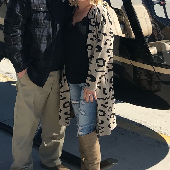 Long leopard cardigan - Picture 3 of 3